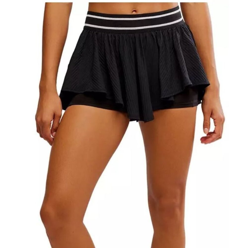 NWT FP Movement Women's Sultry High Rise Skort in Black Size Medium